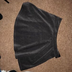 Gray corduroy skirt